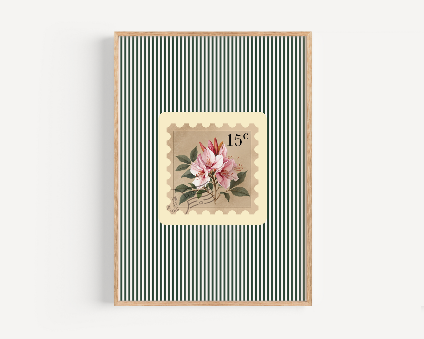 15c Lilly Postage Stamp Print