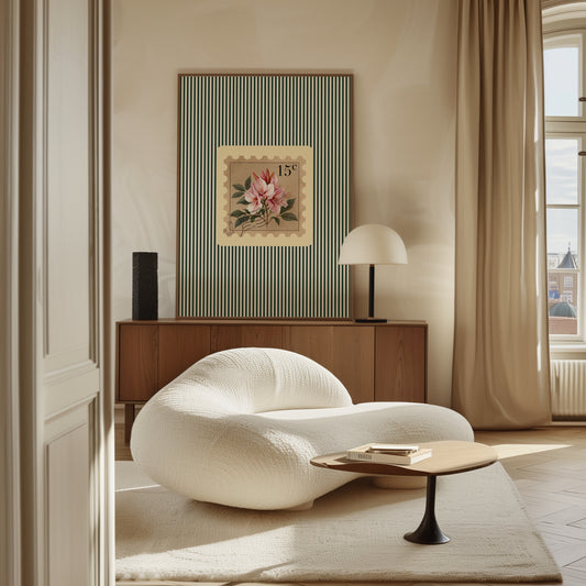 15c Lilly Postage Stamp Print