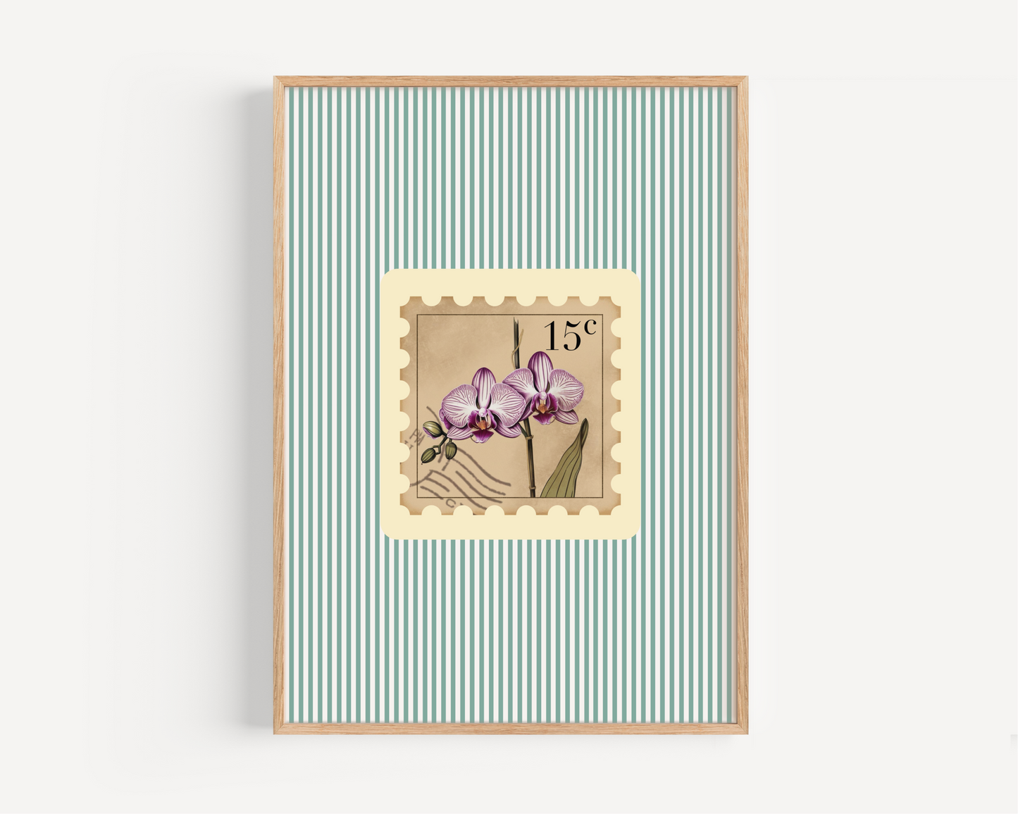 15c Orchid Postage Stamp Print