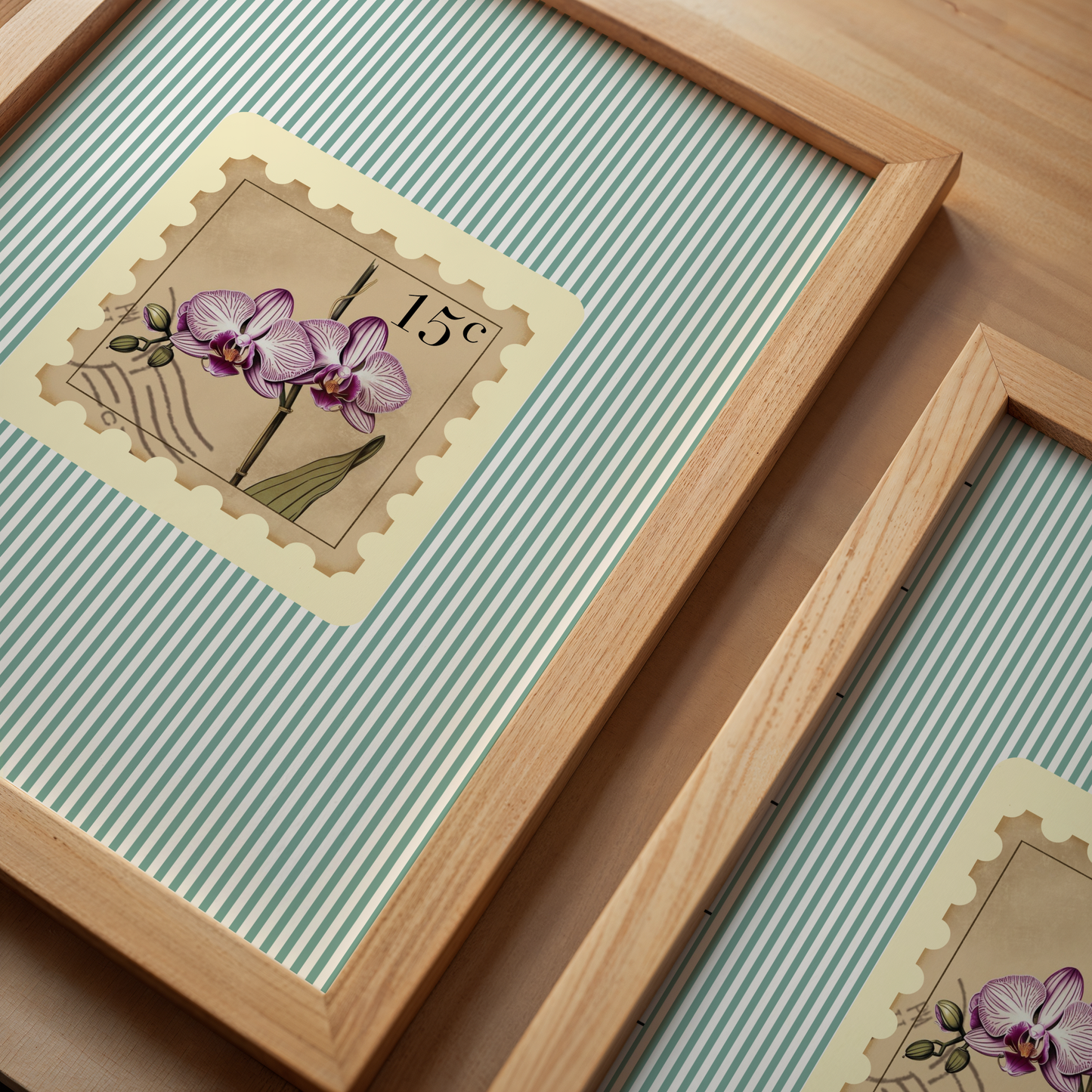 15c Orchid Postage Stamp Print