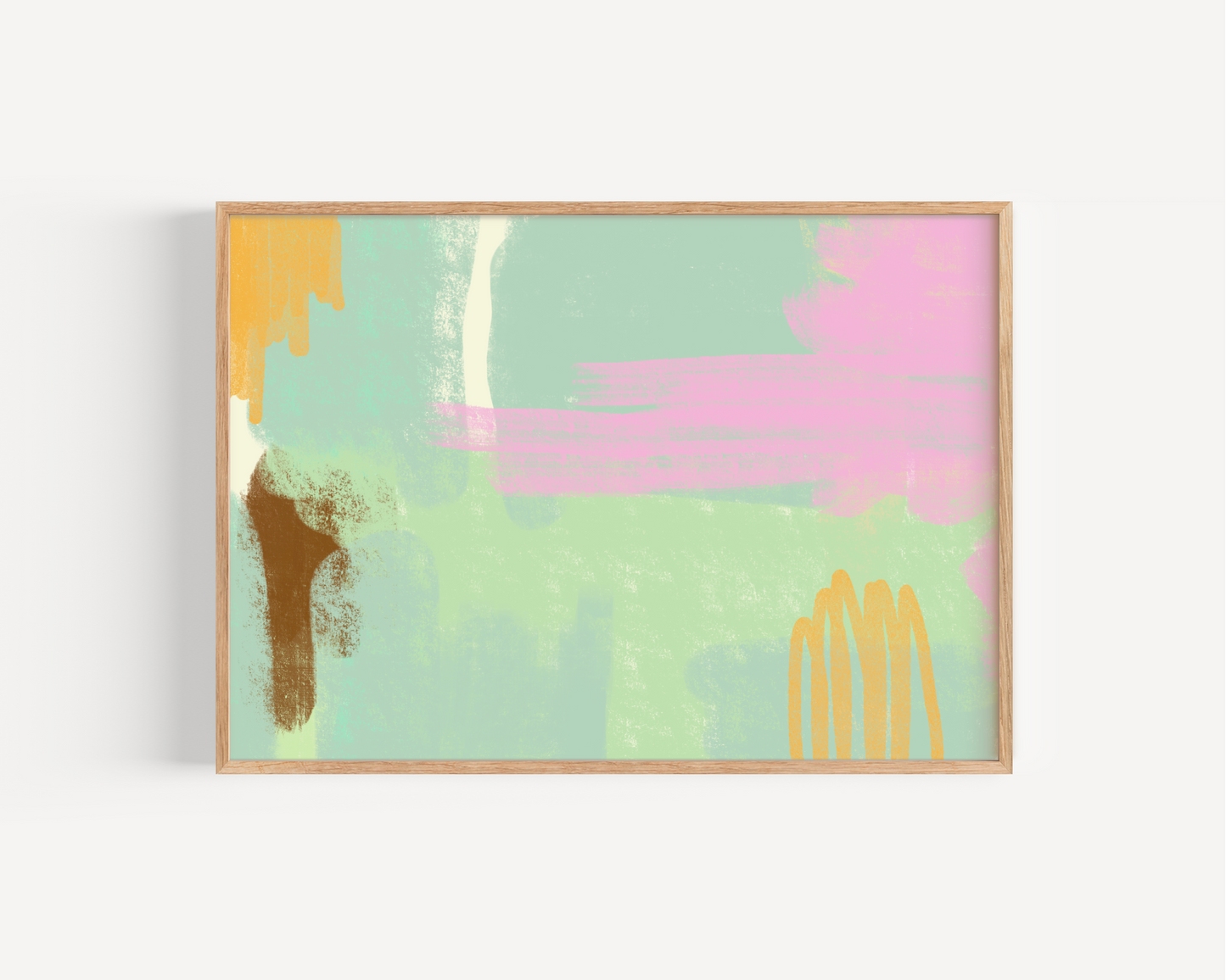 Mint Mood Abstract Art Print