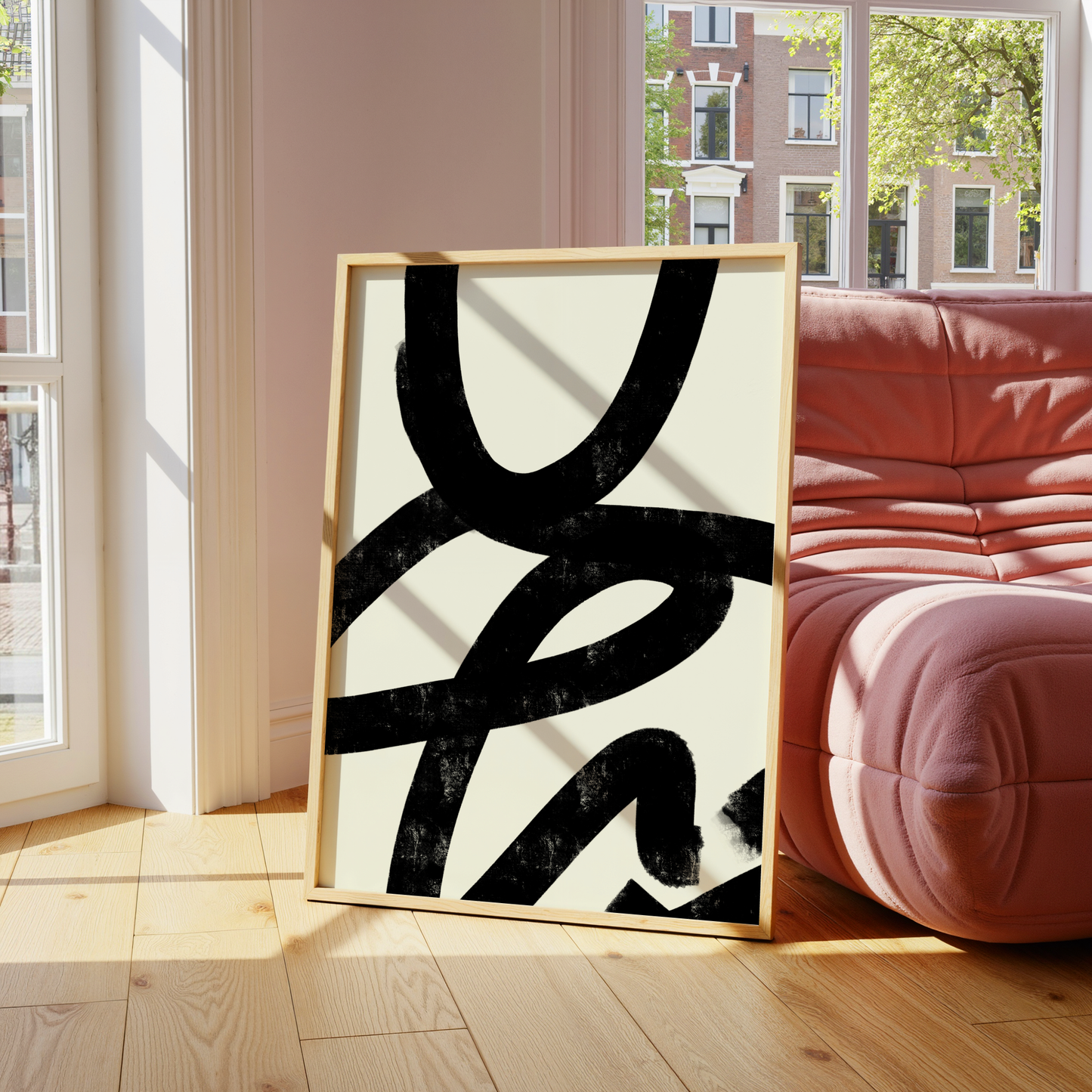 Black Organic Abstract Print No. 3