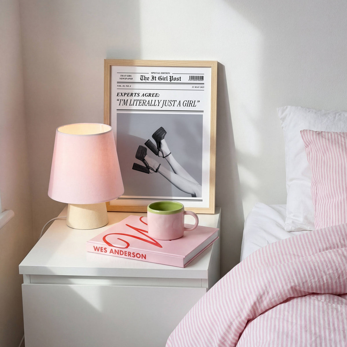 Literally Just a Girl Newspaper Print