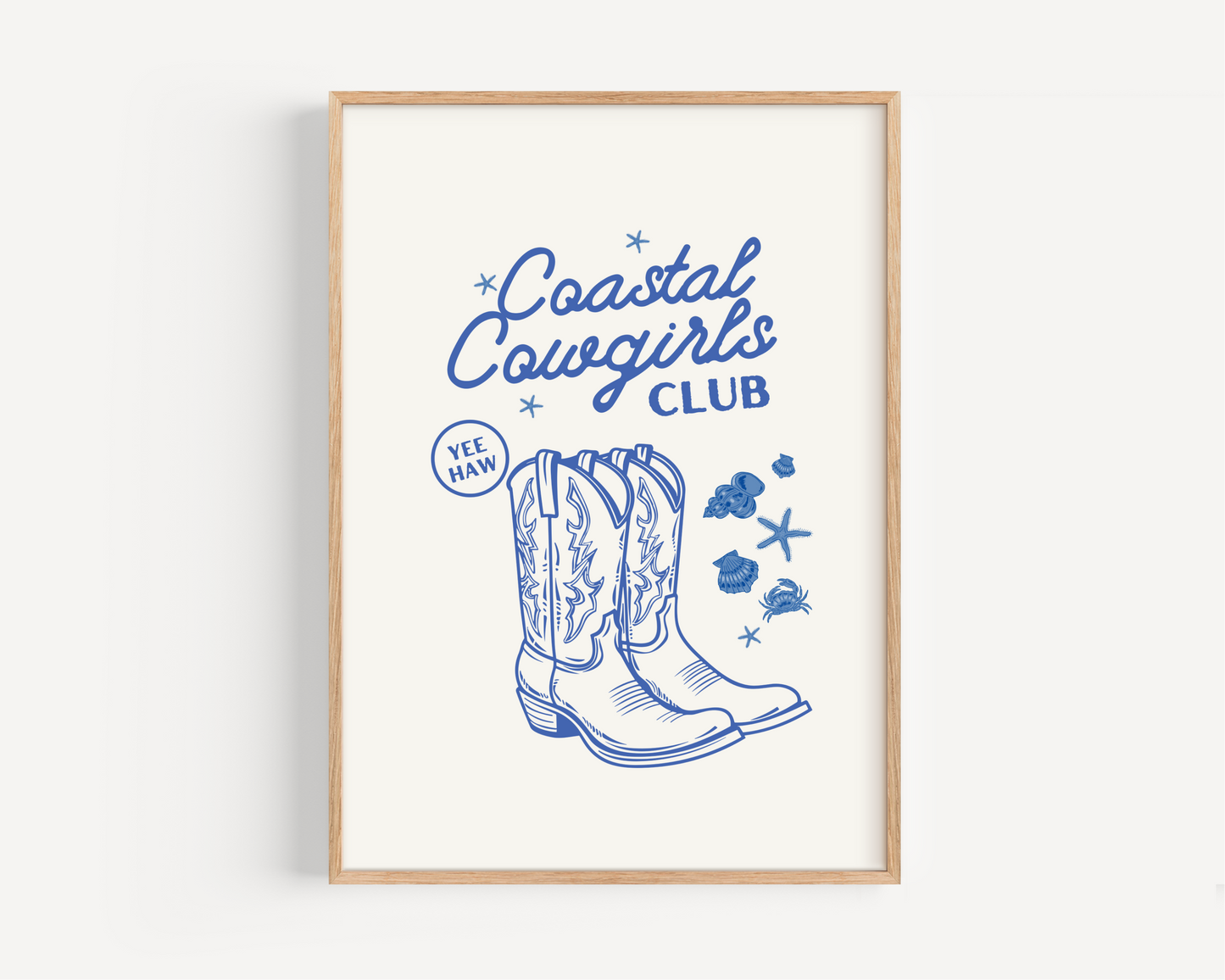 Coastal Cowgirl Club Print
