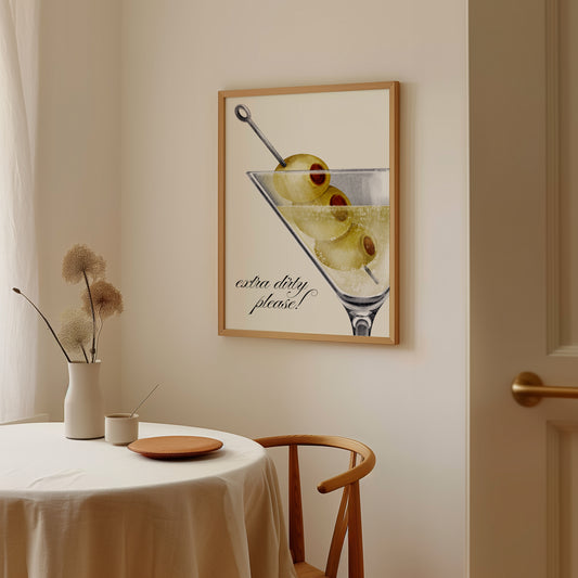 Extra Dirty Martini Print