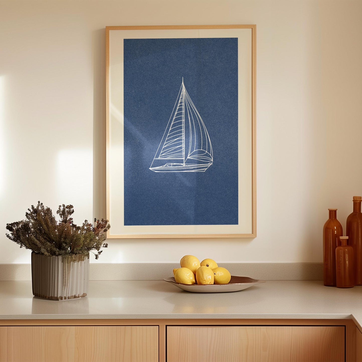 Coastal Sailboat Print