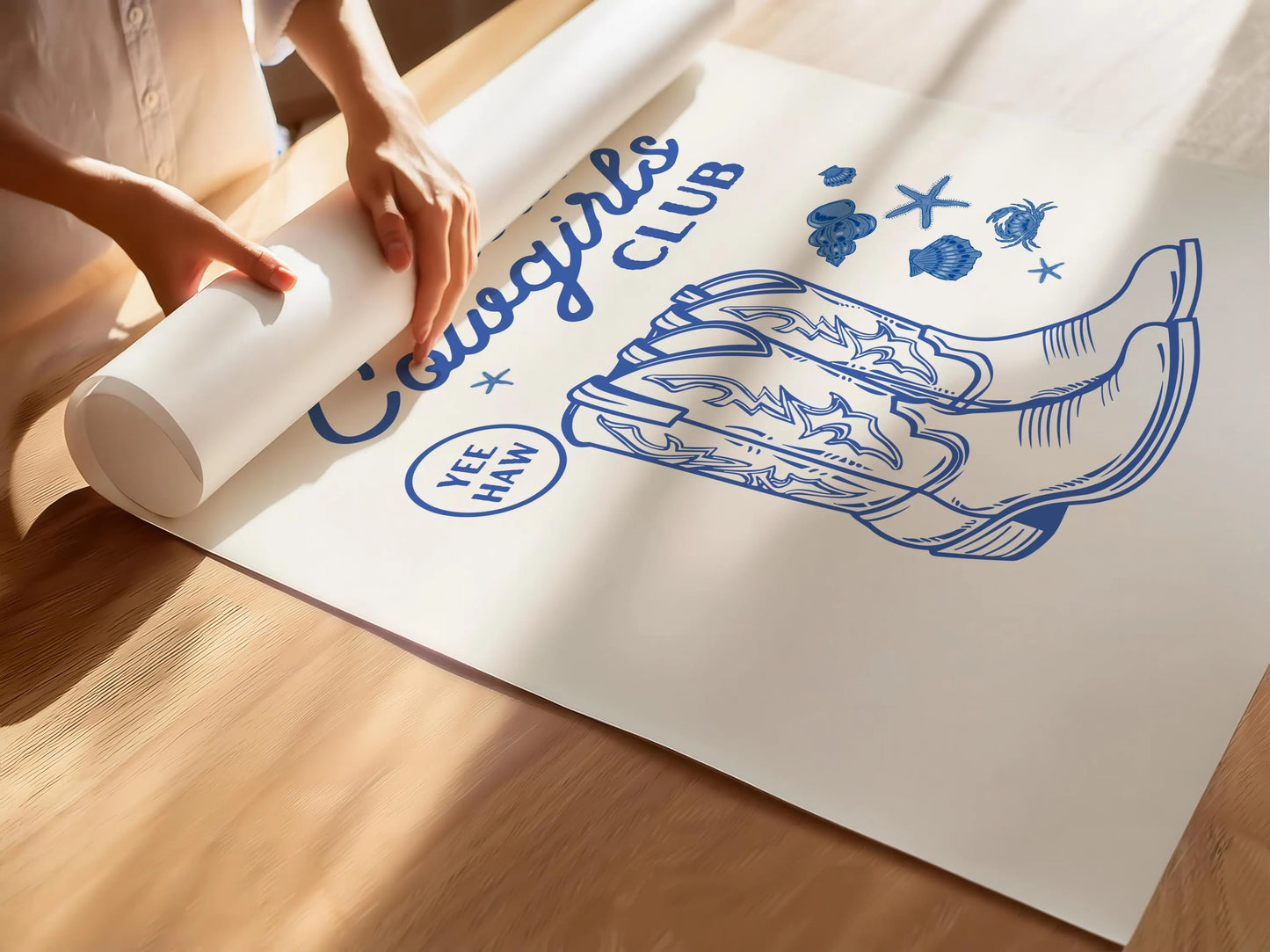 Coastal Cowgirl Club Print