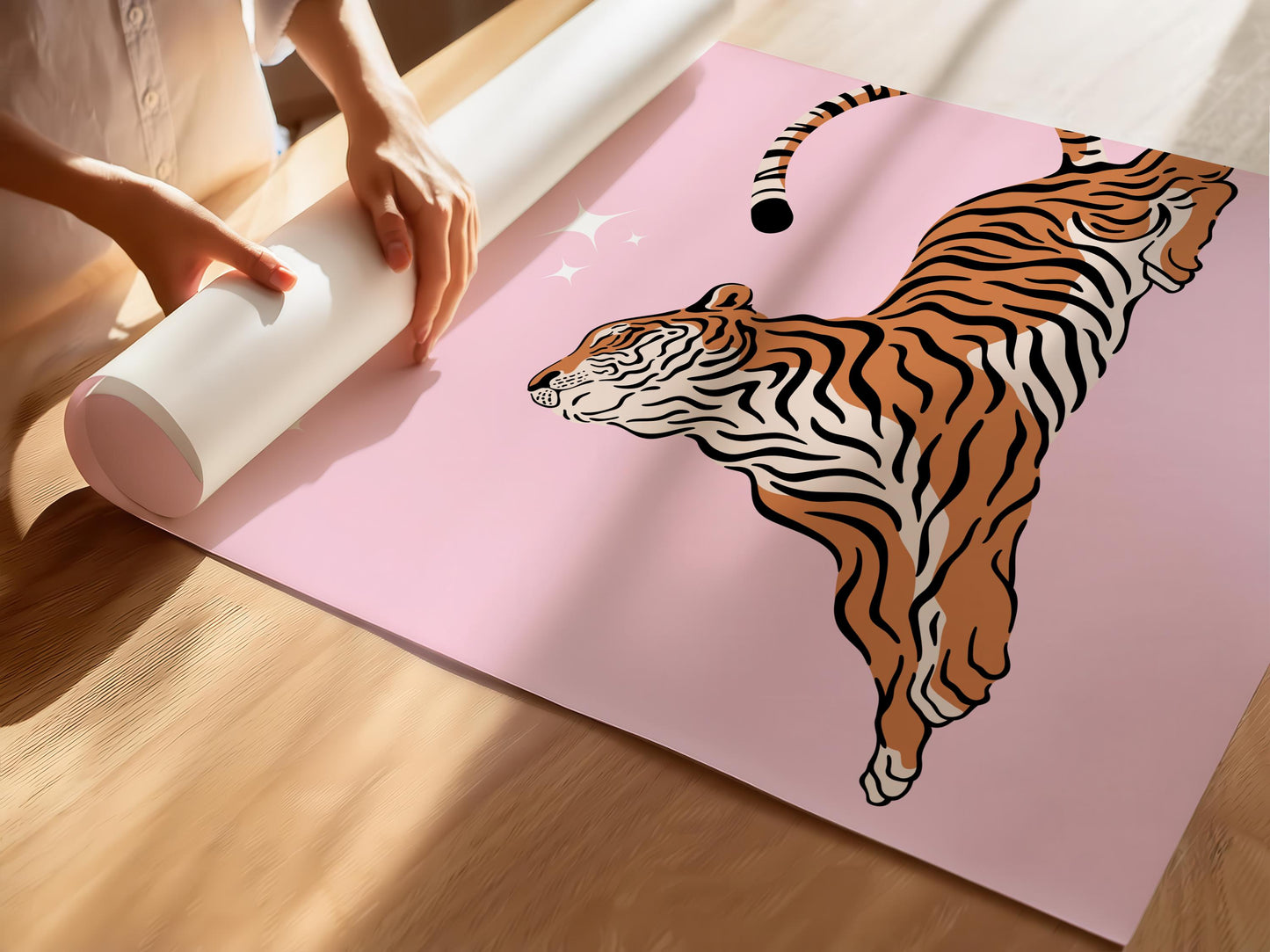 Tiger Sparkles Print