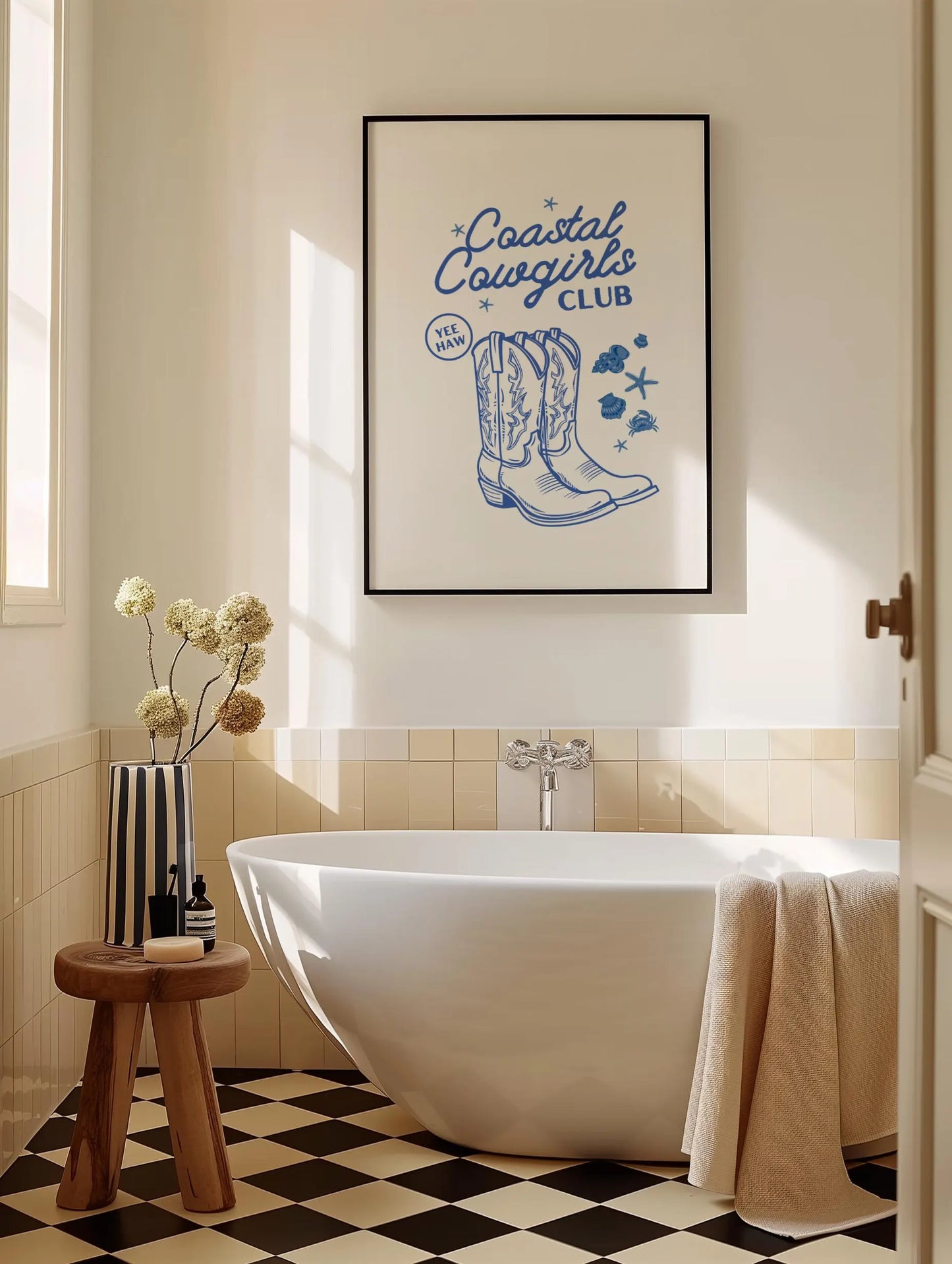 Coastal Cowgirl Club Print