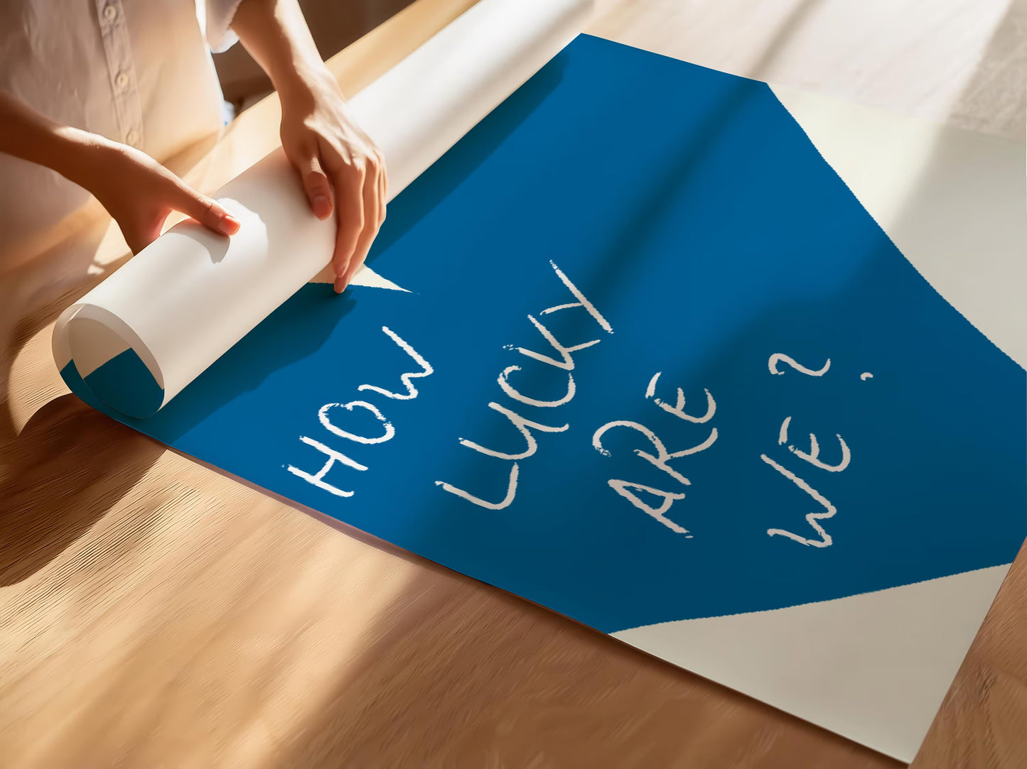 How Lucky Are We Wall Art Print