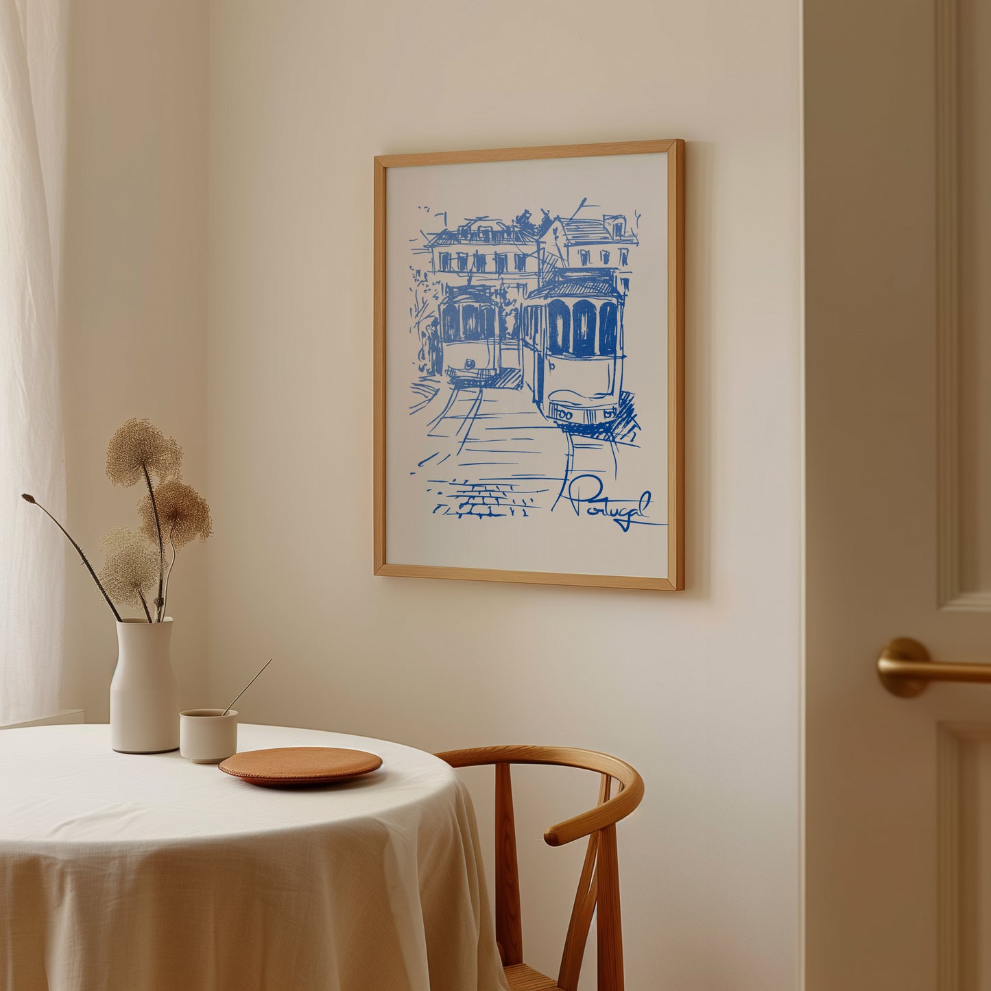 Blue Portugal Ink Print