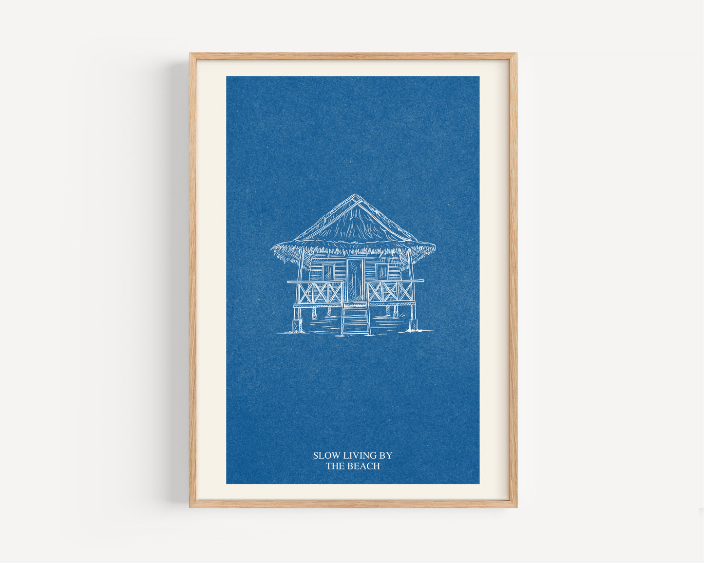 Slow Living By The Beach Print