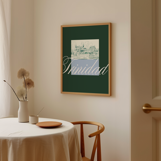 Queen's Park Hotel Sketch Block Print No.2