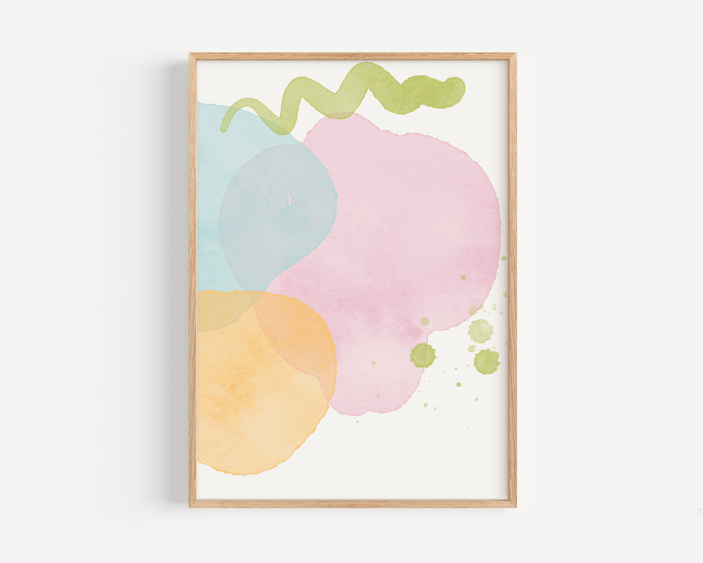 Multi Watercolor Ink Abstract Print No. 2
