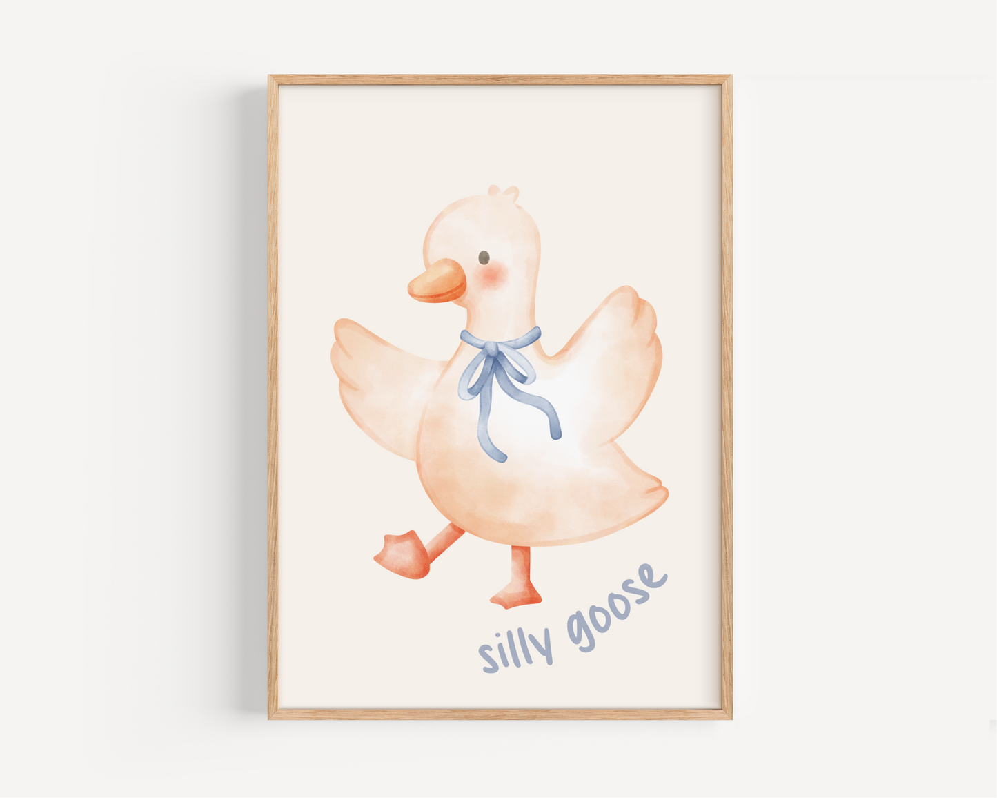 Silly Goose Nursery Print