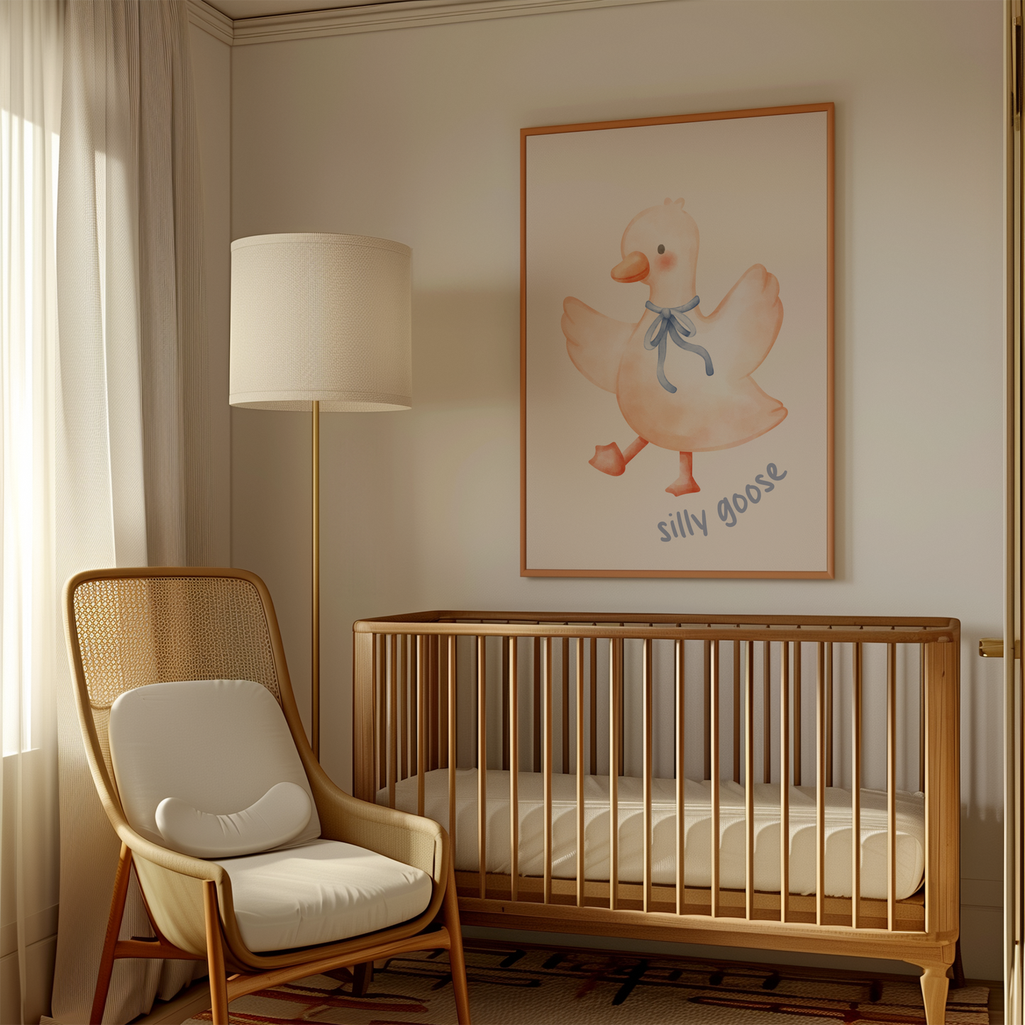 Silly Goose Nursery Print