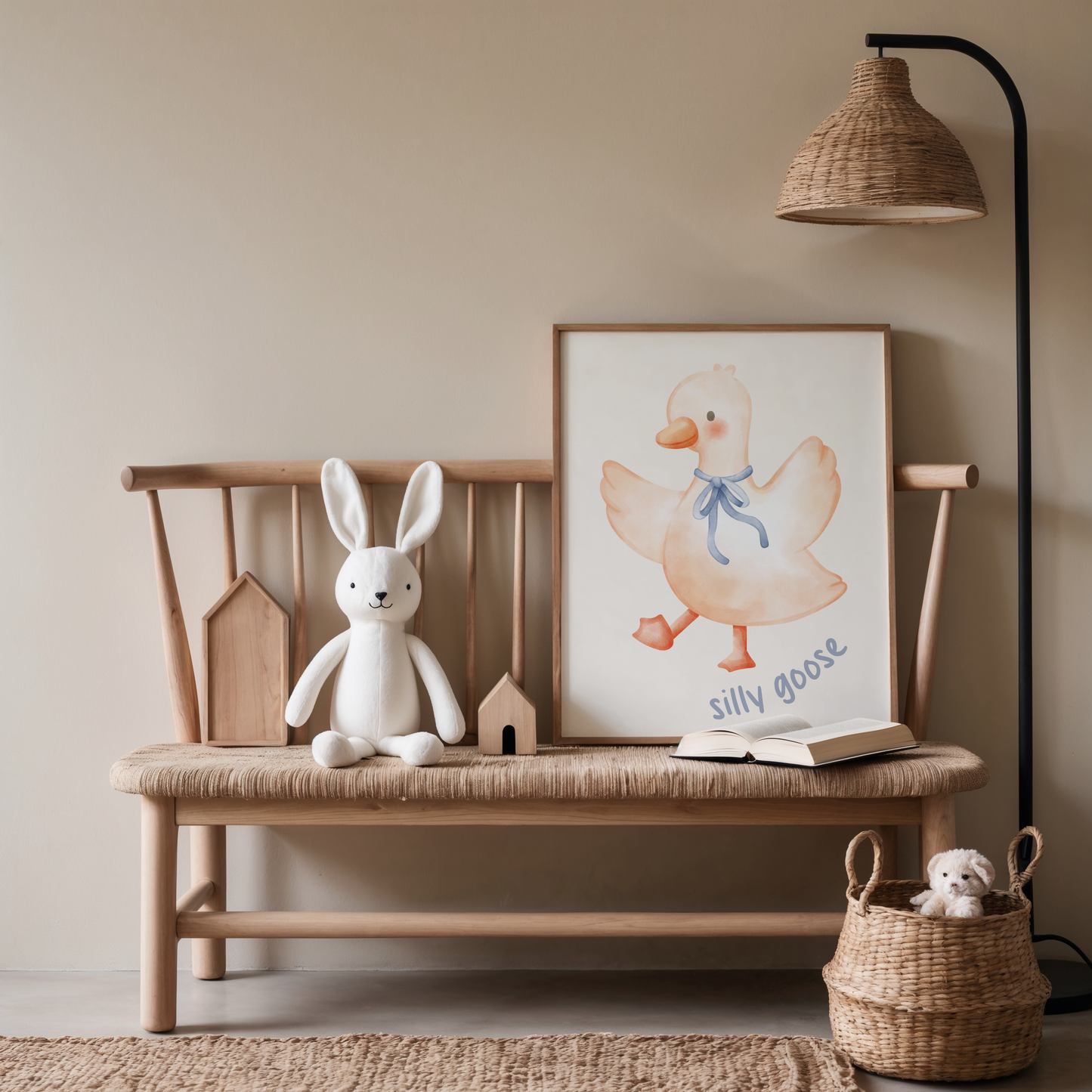 Silly Goose Nursery Print