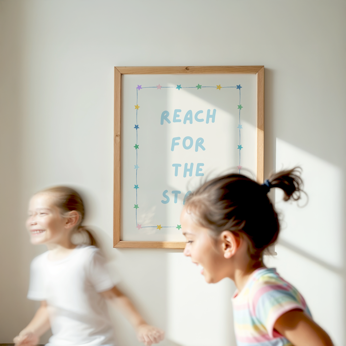Reach for the Stars Pastel Kids Print