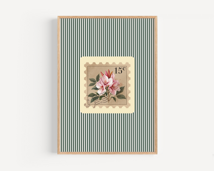 15c Lilly Postage Stamp Print