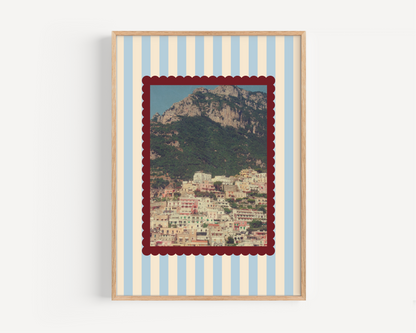 Vintage Stripe Positano Print