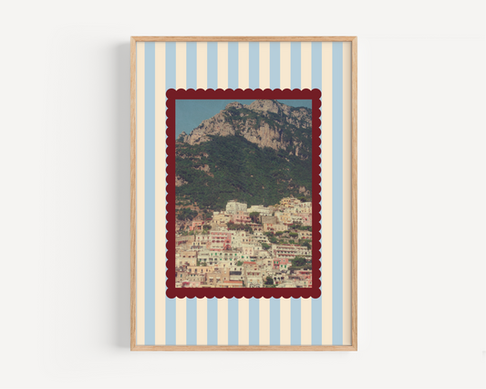 Vintage Stripe Positano Print