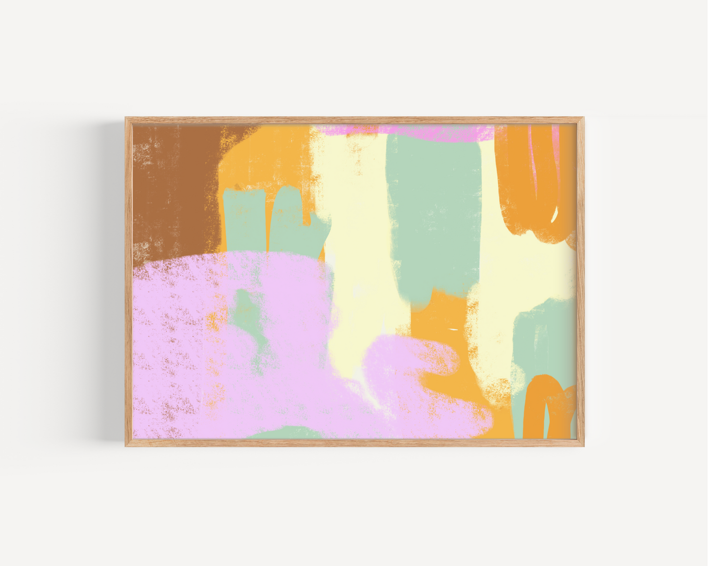 Sunset Scribbles Abstract Art Print