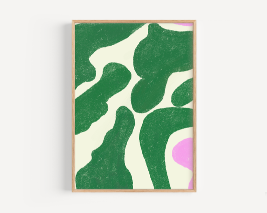 Earthy Blur Abstract Print