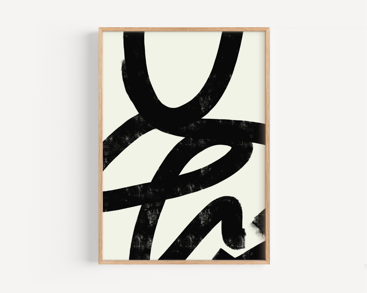 Black Organic Abstract Print No. 3
