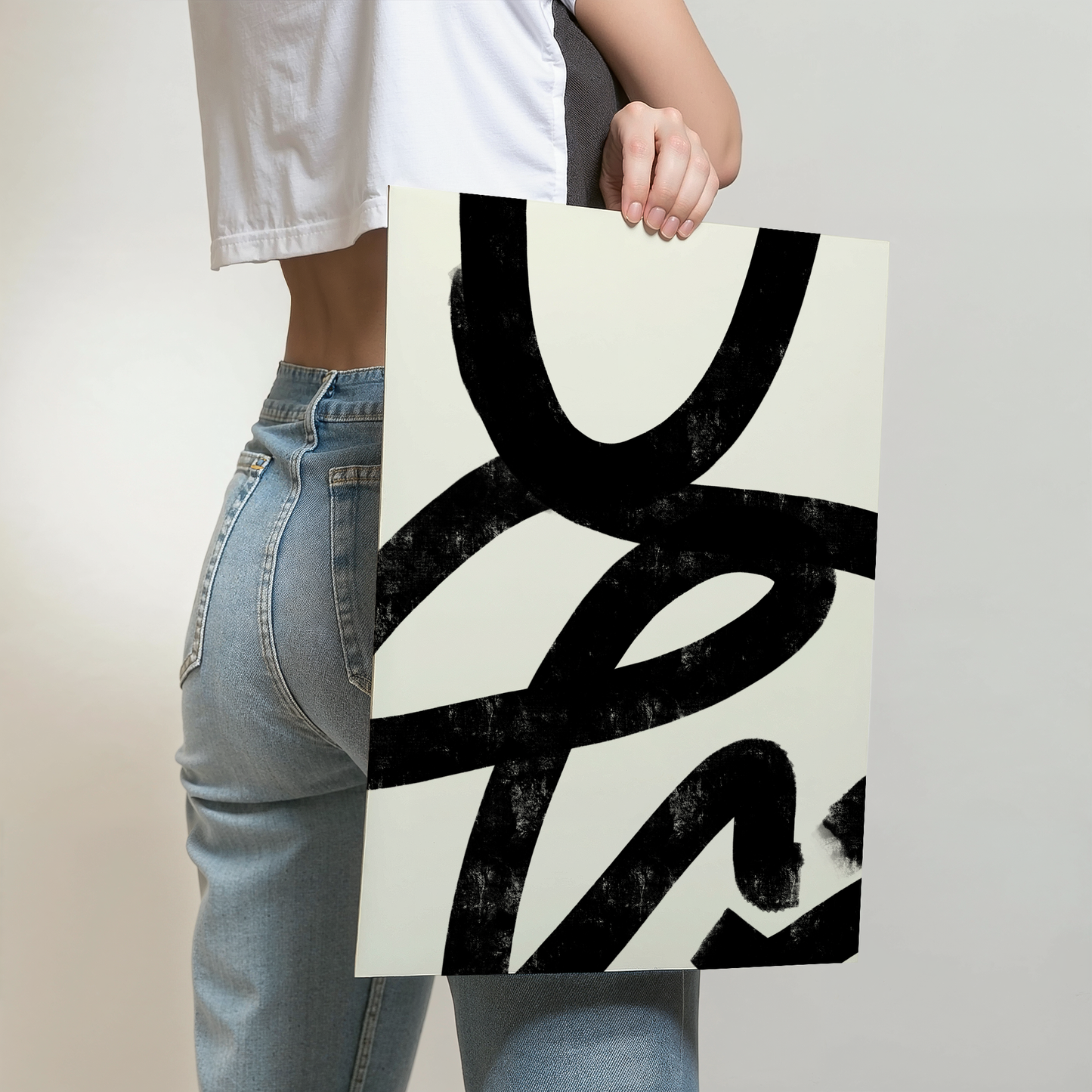 Black Organic Abstract Print No. 3