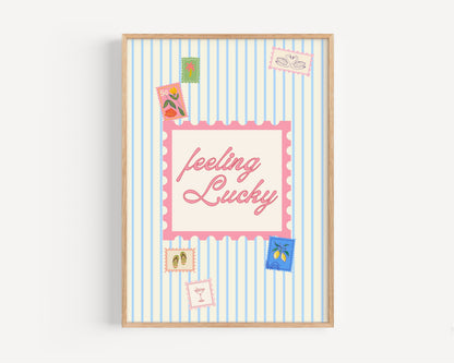Feeling Lucky Stamp Print