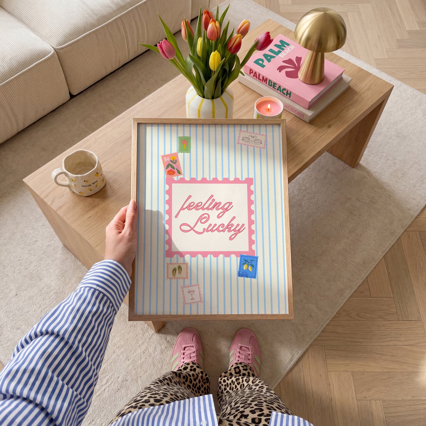 Feeling Lucky Stamp Print