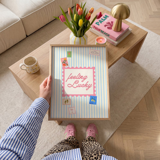 Feeling Lucky Stamp Print