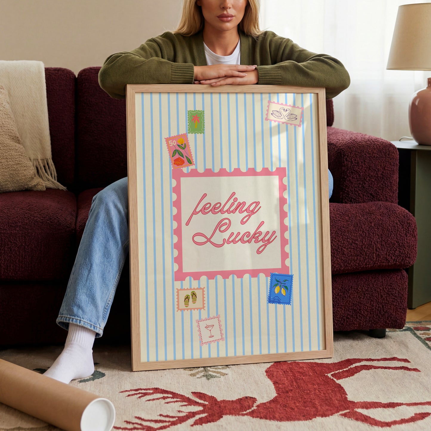 Feeling Lucky Stamp Print