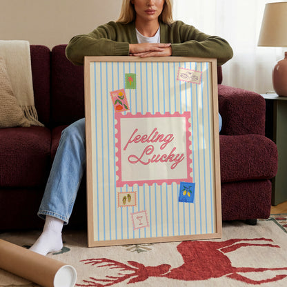 Feeling Lucky Stamp Print