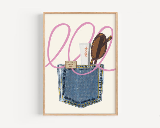 Denim Pocket Print 1