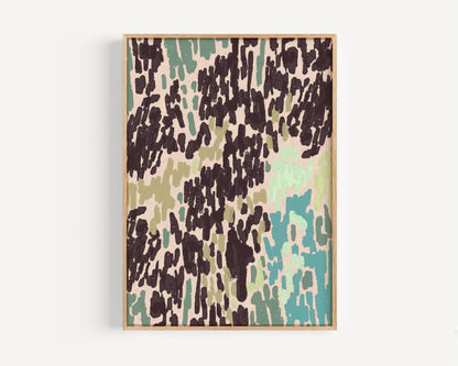 Abstract Brushstroke Print