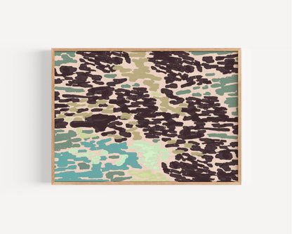 Abstract Brushstroke Print