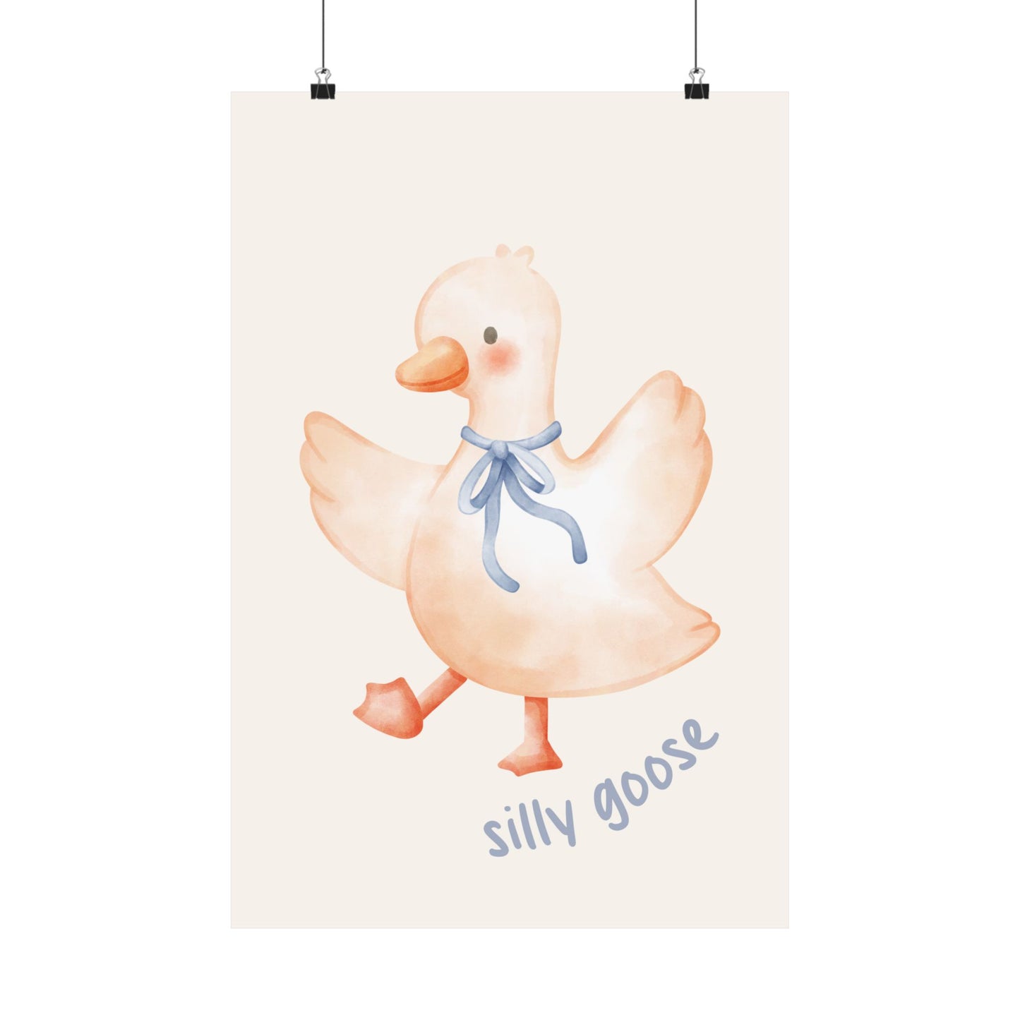 Silly Goose Nursery Print