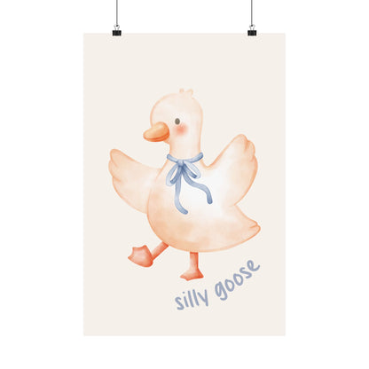 Silly Goose Nursery Print