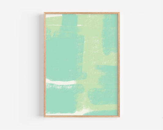 Seafoam Abstract Print