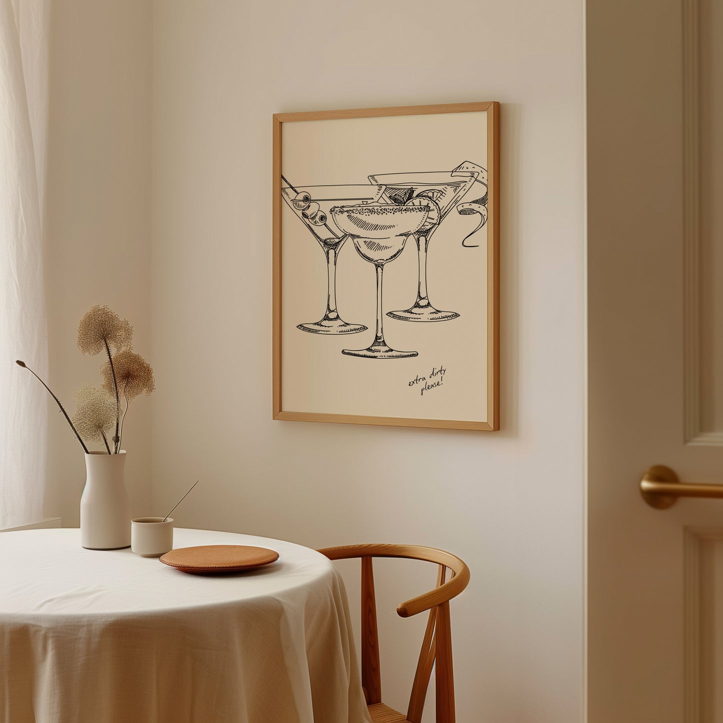 Dirty Martini Vintage Ink Print