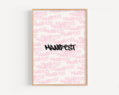 Manifest Collage Print