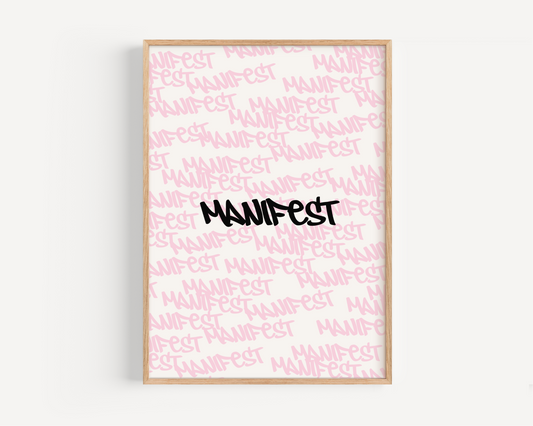 Manifest Collage Print